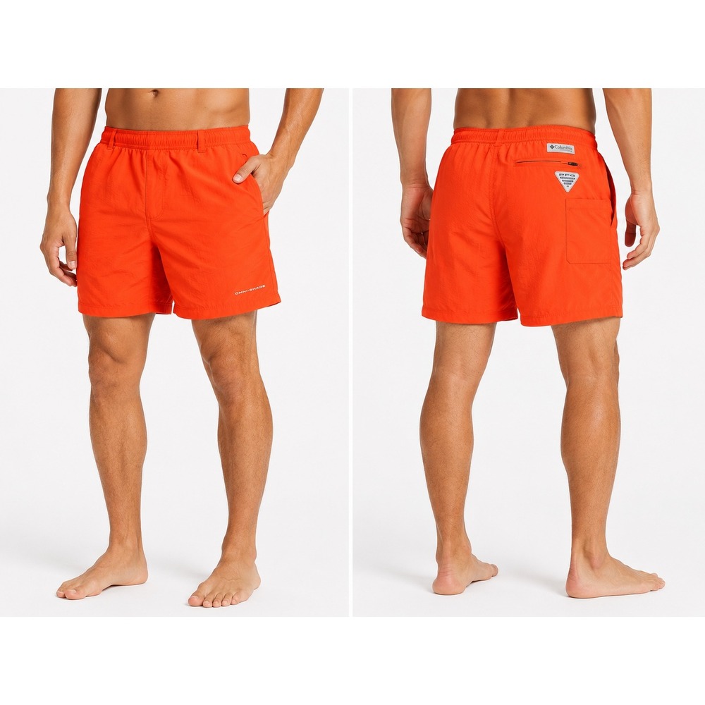 Columbia PFG Backcast III Red-Orange Omni-Shade‎ Men's Small - Picture 2 of 6